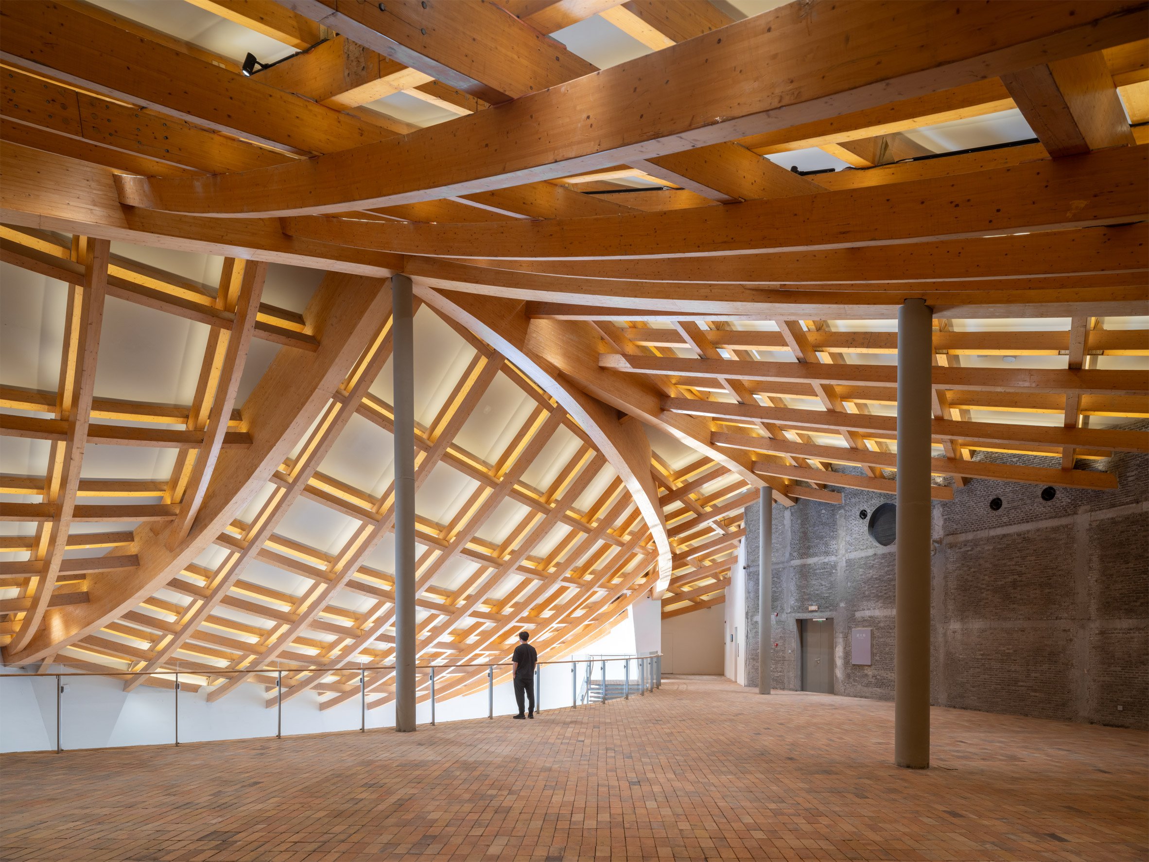 Upper floor within UCCA Clay Museum in China