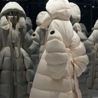 Lulu Li white puffer jacket Moncler