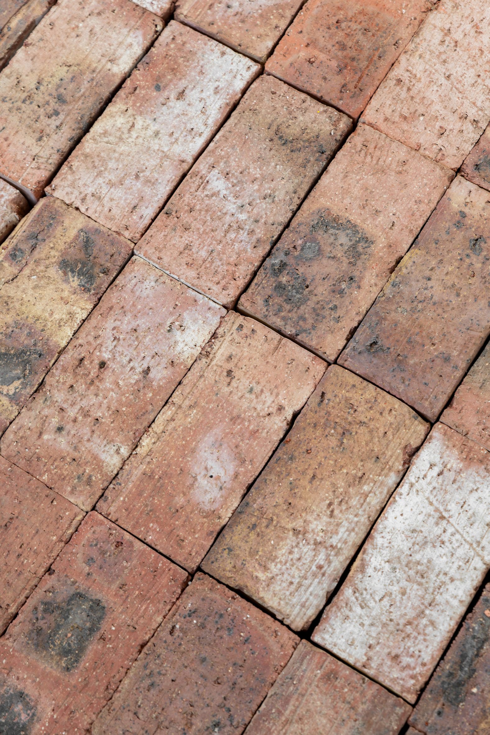 Close-up photo of the bricks used to build a school library by The MAAK