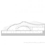 Section of UCCA Clay Museum by Kengo Kuma and Associates