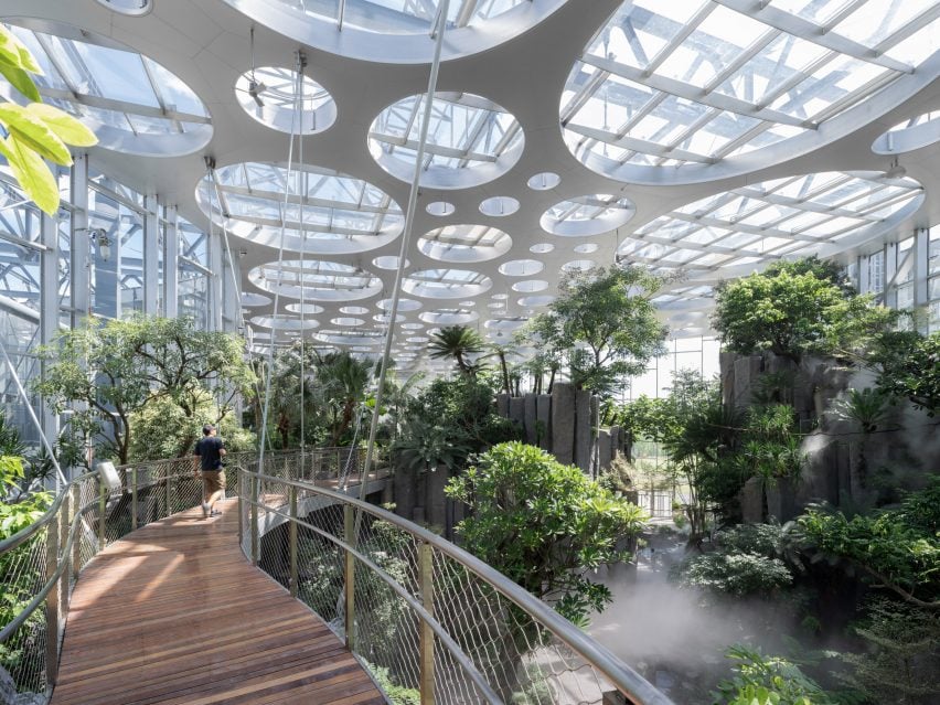 Interior view of Expo Cultural Park Greenhouse by Delugan Meissl Associated Architects