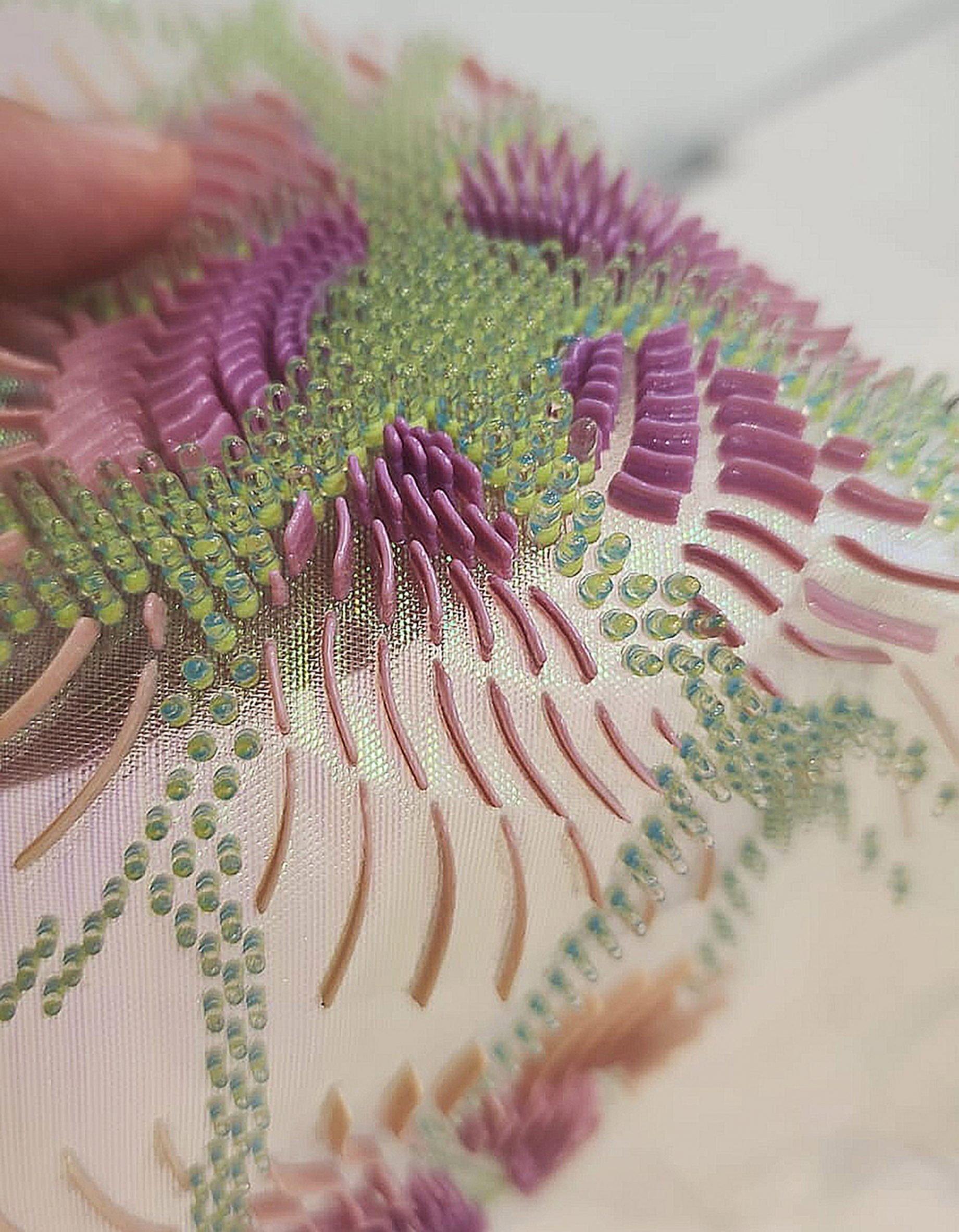 Textile with 3D-printed details by Stratasys