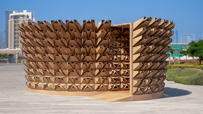 Enfold pavilion by Deond at Dubai Design Week