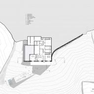 Lower floor plan of Aimasia Residence by Tom Design and A31 Architecture