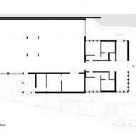 Ground floor plan of Sporthallenprovisorium Gloriarank by Itten+Brechbuhl