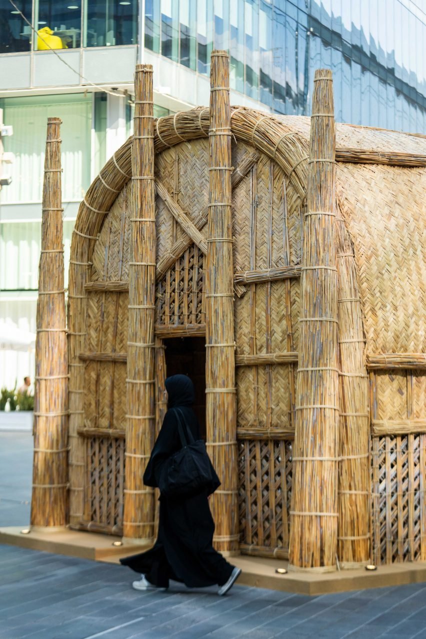 A Present/Absent Mudhif pavilion by Ola Saad Znad at Dubai design week 2024