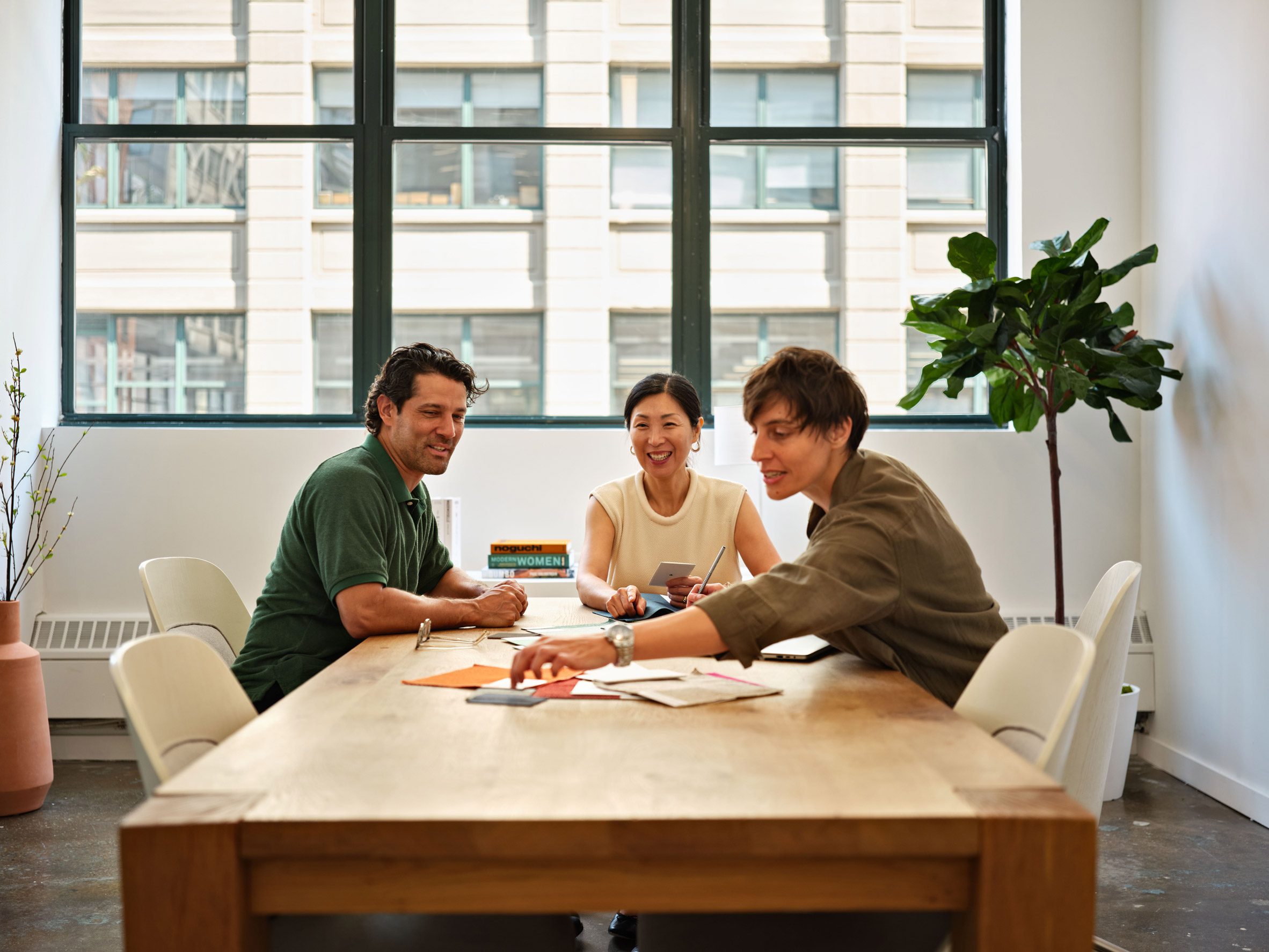 Workspapce interior at office space by Two Trees