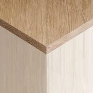 Detail of wooden furniture piece