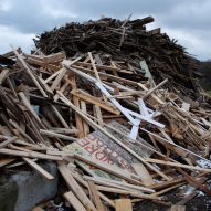 Pile of discarded wood