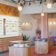 Adi Goodrich opts for warm and whimsical hues inside Phoenix eyewear store