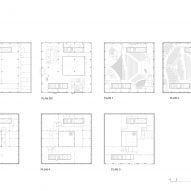 Plans of Frihamnskyrkan church by Elding Oscarson