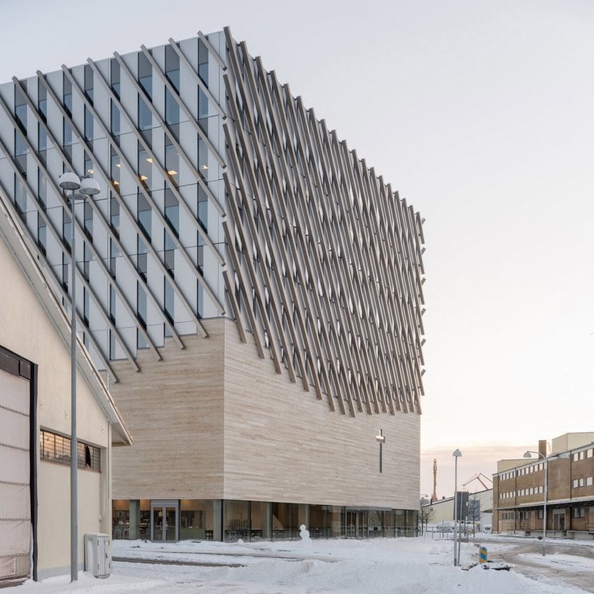 Cube-shaped building in Gothenburg