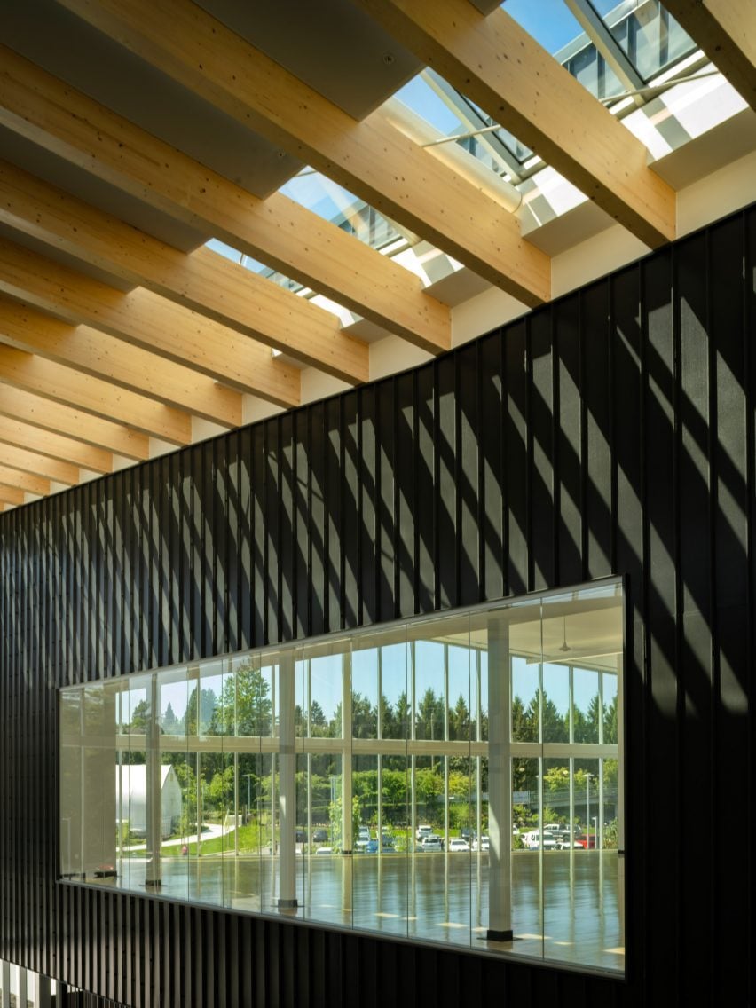 Ceiling of təməsew̓txʷ Aquatic and Community Centre by HCMA