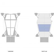 Plans of the mountain refuge by Hugh Broughton Architects and Rick Owens