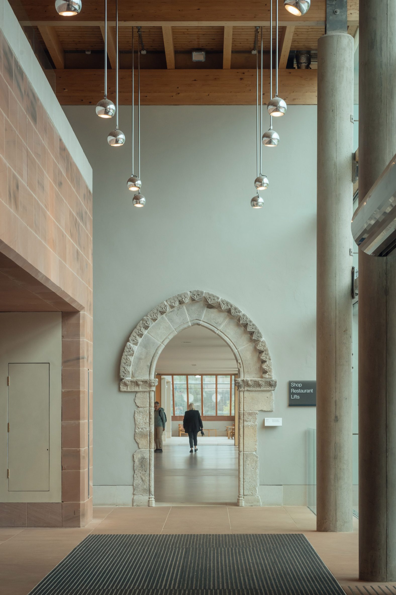 Interior view of The Burrell Collection in Glasgow