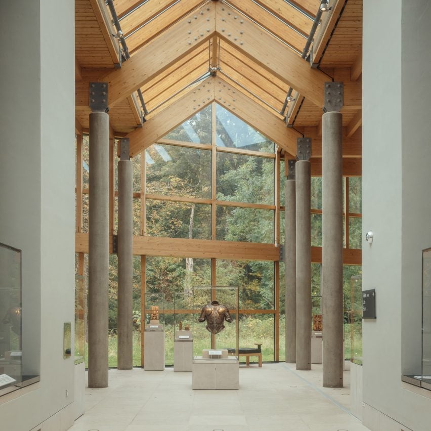 Interior view of updated museum by John McAslan + Partners