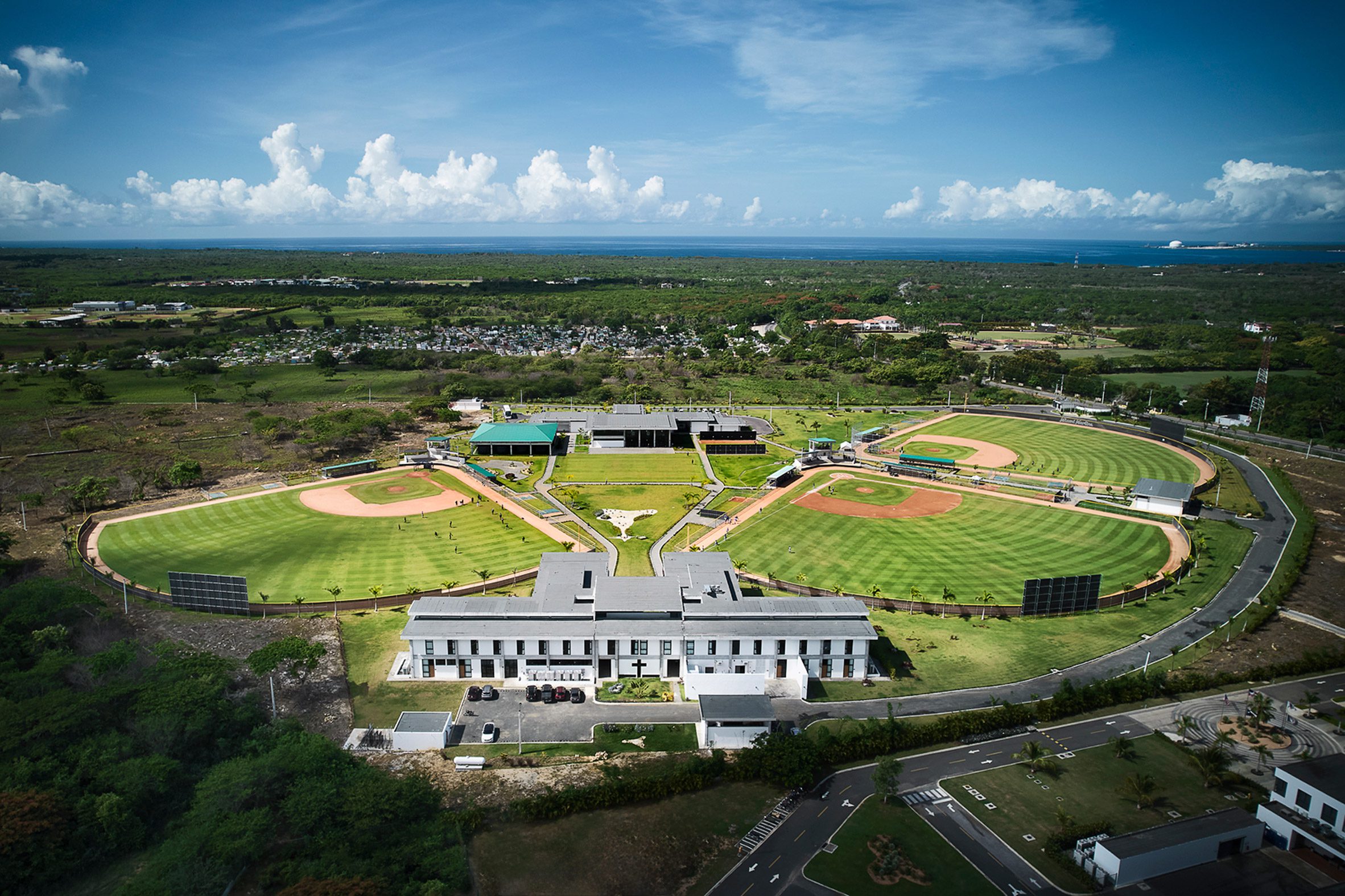 Bird's-eye view of Miami Marlins Stadium by Jones Haydu and JMF