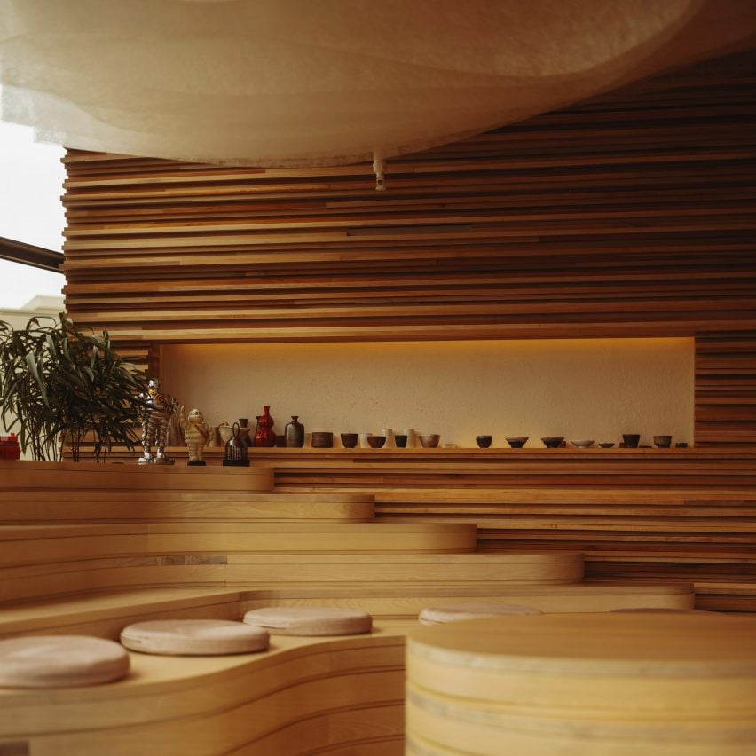 Interiors of Endo at the Rotunda