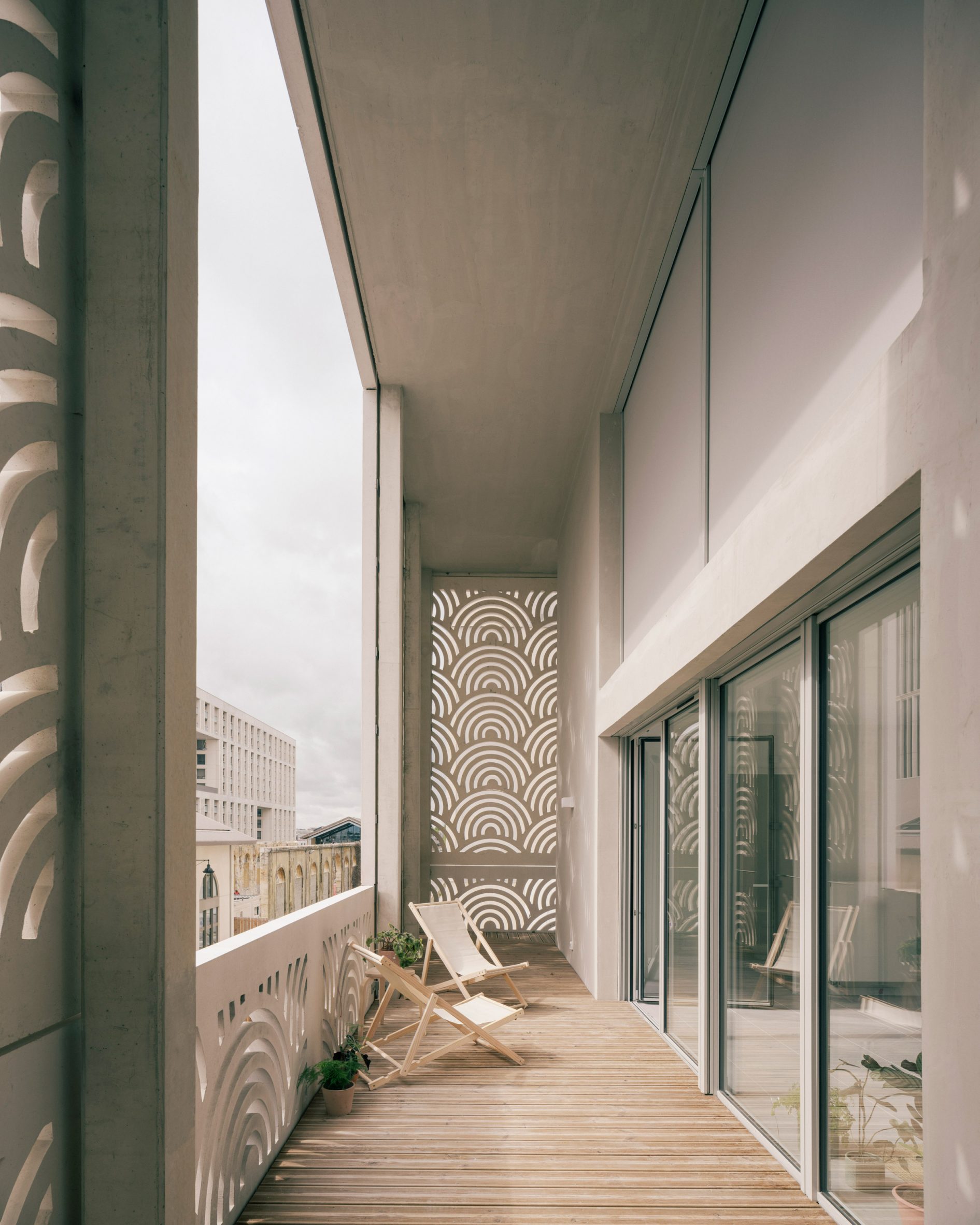 Balcony area within Amédée Saint-Germain district apartment