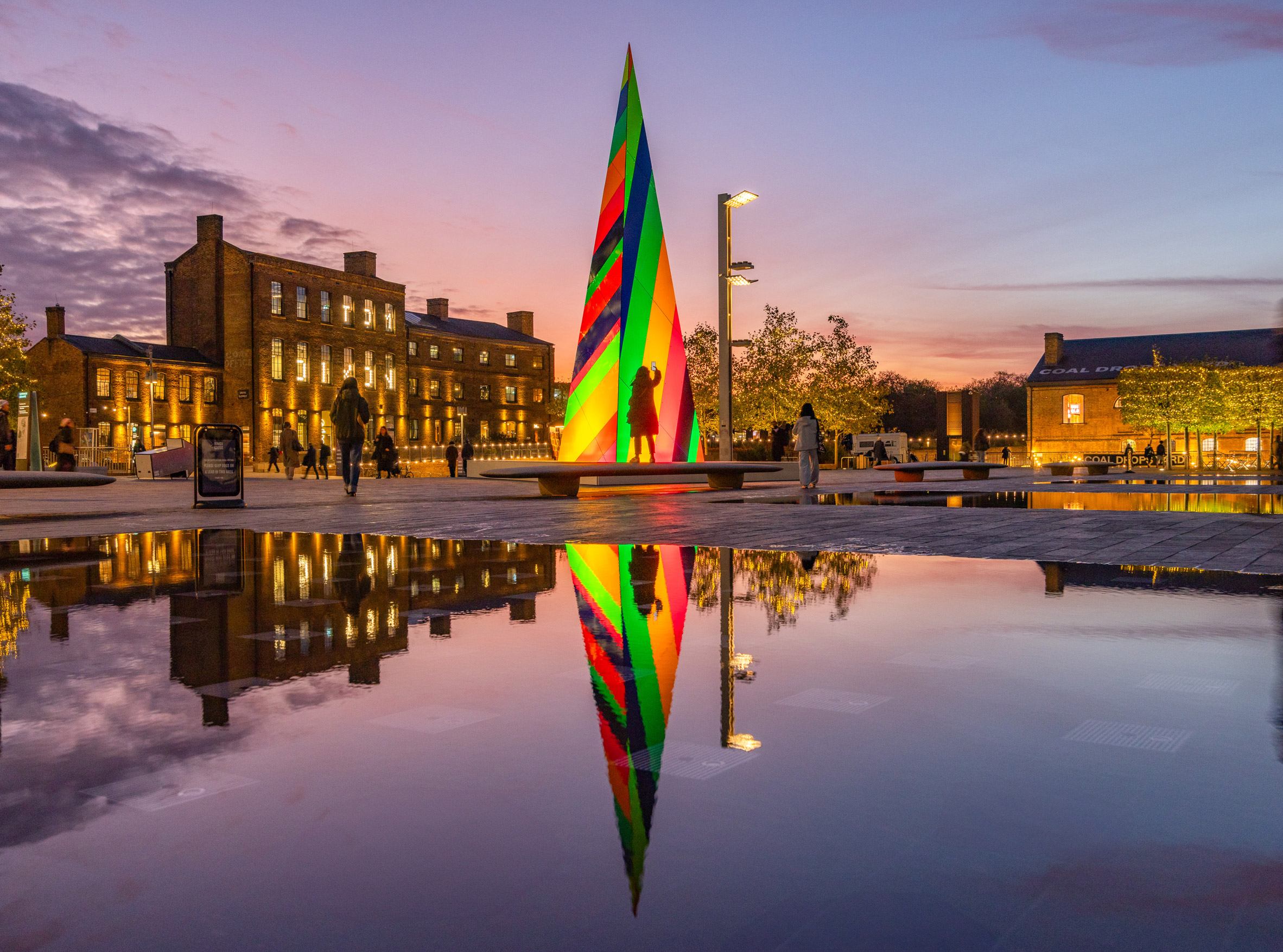 Kings Cross winter installation by Liz West