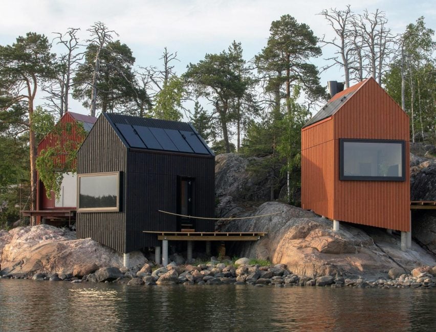 Exterior of Majamaja Off-Grid Village in Helsinki, Finland.