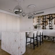 Antolini stone features throughout interior of coastal Maltese apartment