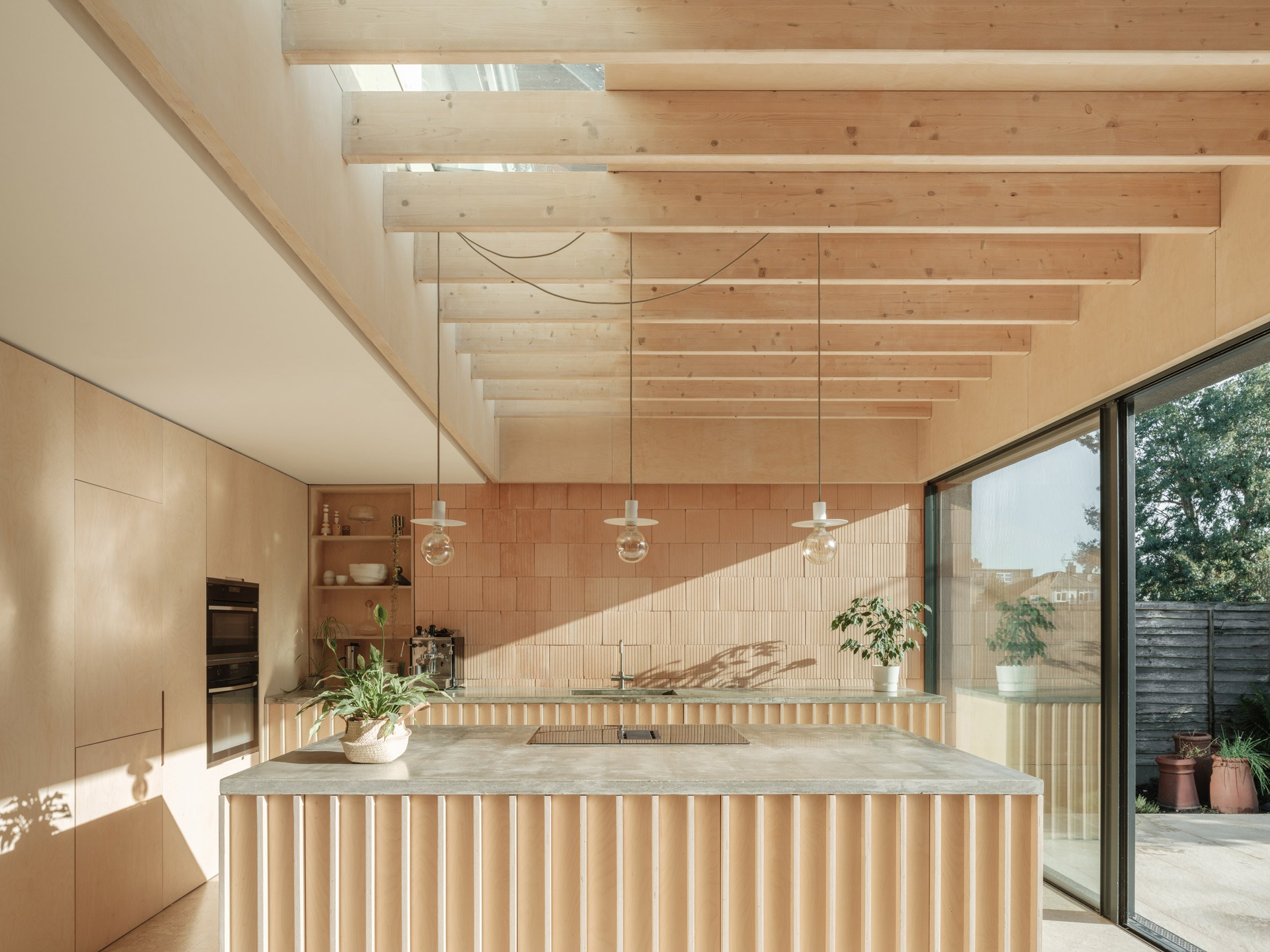 Kitchen of St Albans extension by Michael Henriksen