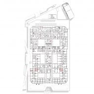 Floor plan of Midland Metropolitan University Hospital by HKS, Cagni Williams and Sonnemann Toon Architects.