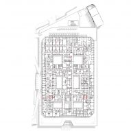 Floor plan of Midland Metropolitan University Hospital by HKS, Cagni Williams and Sonnemann Toon Architects.