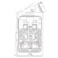 Floor plan of Midland Metropolitan University Hospital by HKS, Cagni Williams and Sonnemann Toon Architects.