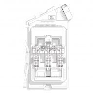 Floor plan of Midland Metropolitan University Hospital by HKS, Cagni Williams and Sonnemann Toon Architects.