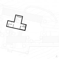 Basement plan of New Streat Hill House by BakerBrown Studio