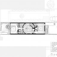 Lower floor plan of Northcote House by LLDS Architects