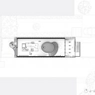 Upper floor plan of Northcote House by LLDS Architects