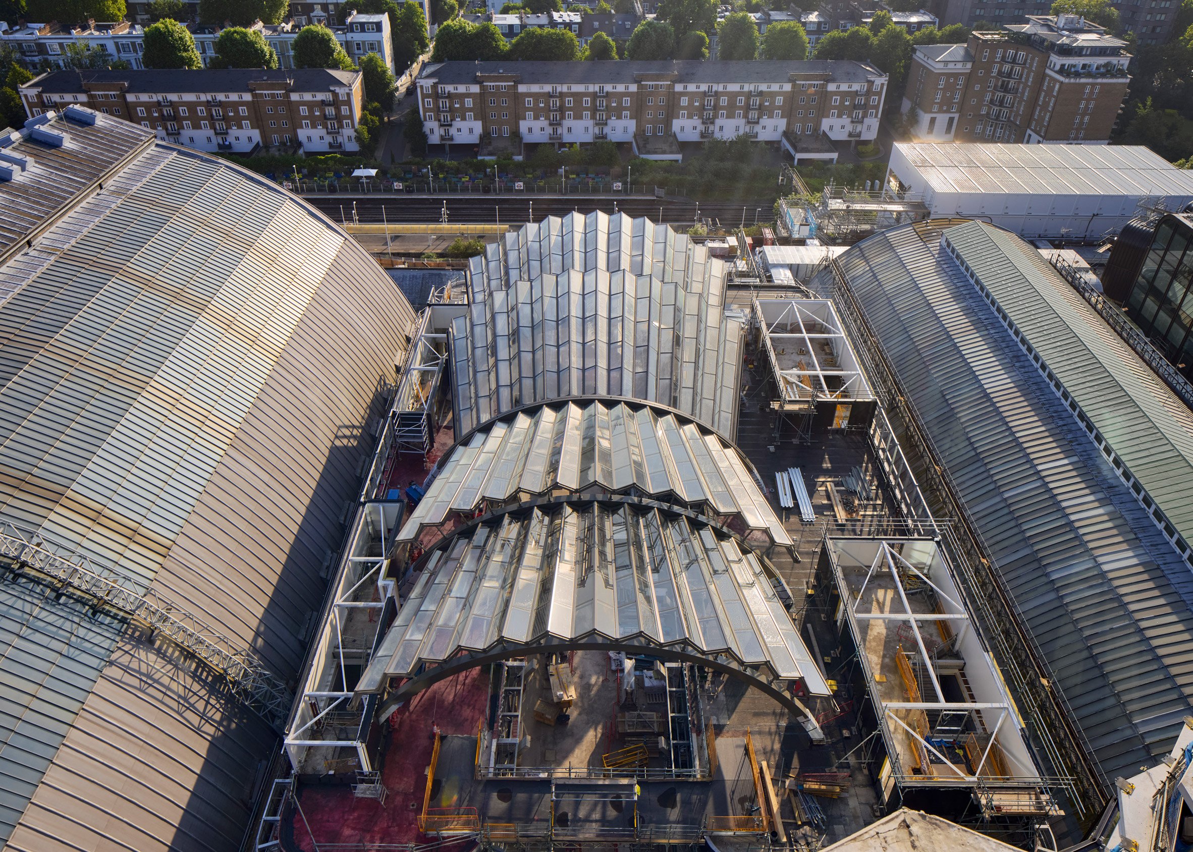 Canopy over Olympia events centre by Heatherwick Studio and SPPARC