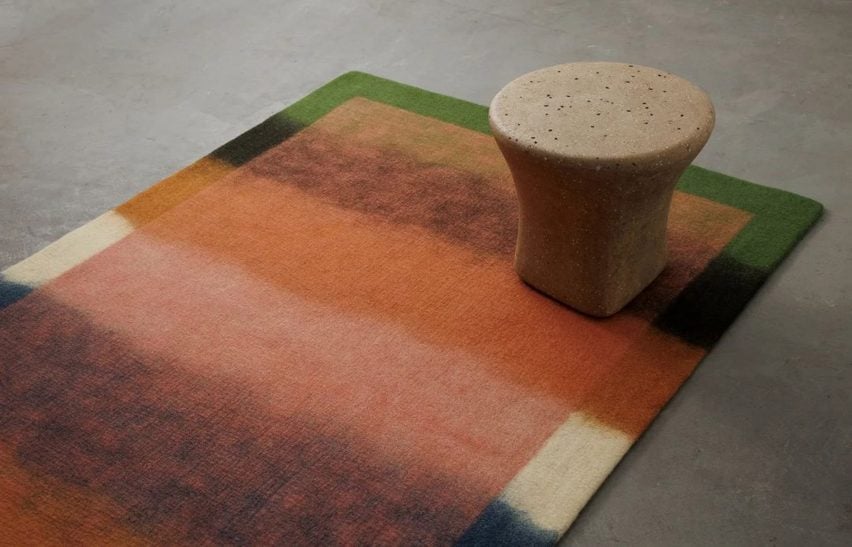 Close-up of Softblock rug by Peace Industry