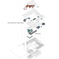 Exploded view Porcelain Factory Conversion by People's Architecture Office