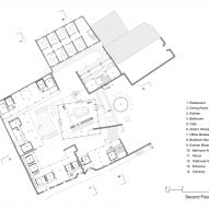 Second floor plan Porcelain Factory Conversion by People's Architecture Office