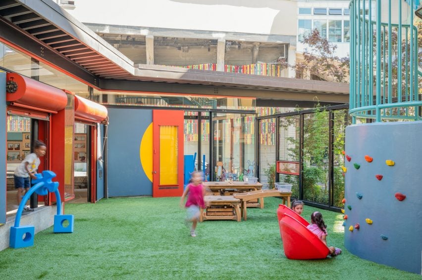 Indoor-outdoor play space in Seattle