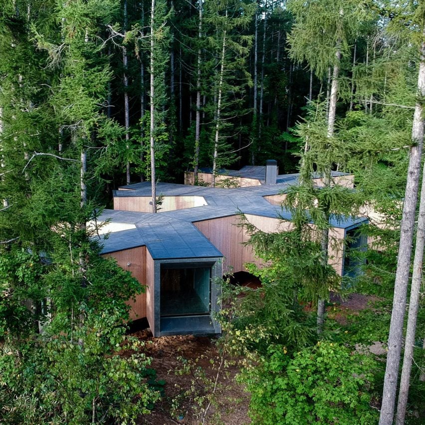 La maison isolée dans la forêt, au Japon, par Florian Busch Architects