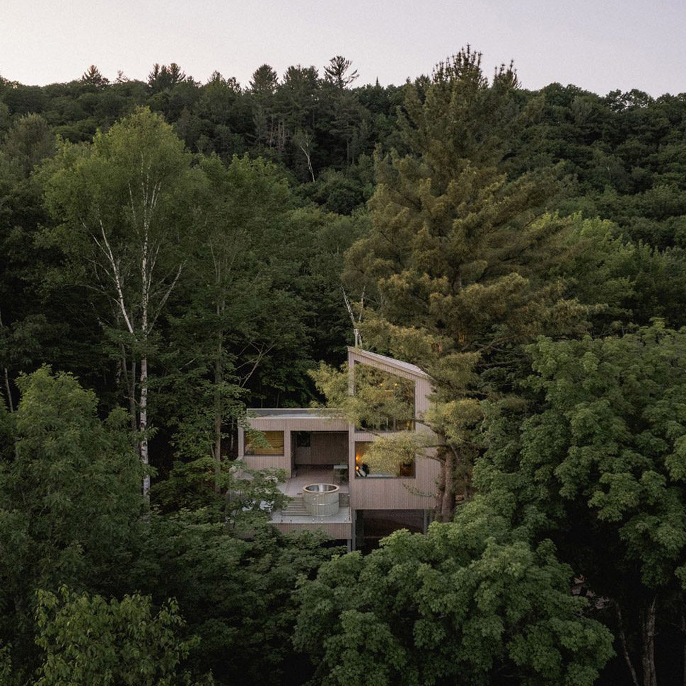 Remote house in deep forest