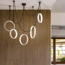 Rings lights by Ted Bradley Studio