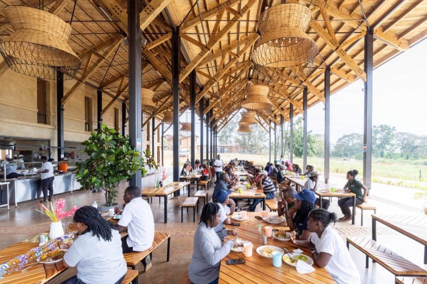 Sheltered outdoor space in Rwanda