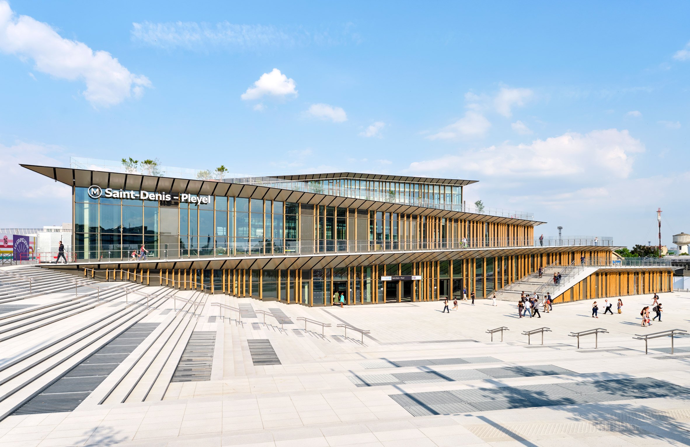 Saint Denis Pleyel station by Kengo Kuma