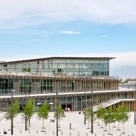 Saint Denis Pleyel station by Kengo Kuma