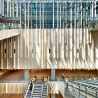 Saint Denis Pleyel station by Kengo Kuma