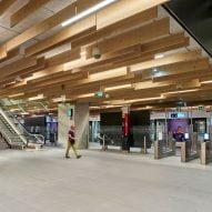 Saint Denis Pleyel station by Kengo Kuma