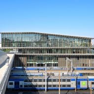 Saint Denis Pleyel station by Kengo Kuma