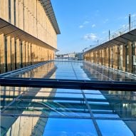 Saint Denis Pleyel station by Kengo Kuma