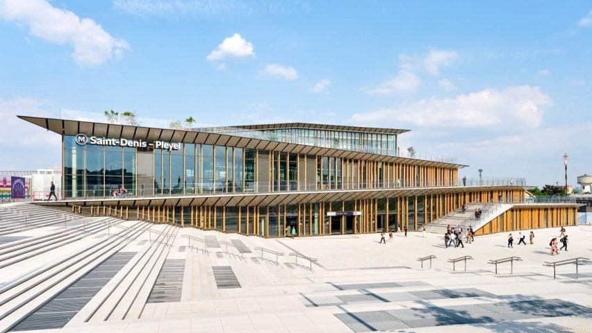 Saint-Denis Pleyel Station by Kengo Kuma